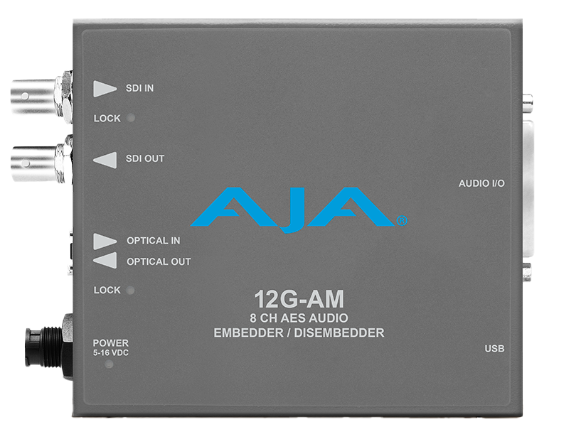 AJA 12G-AM 12G 8 Channel AES Embedder/Disembedder