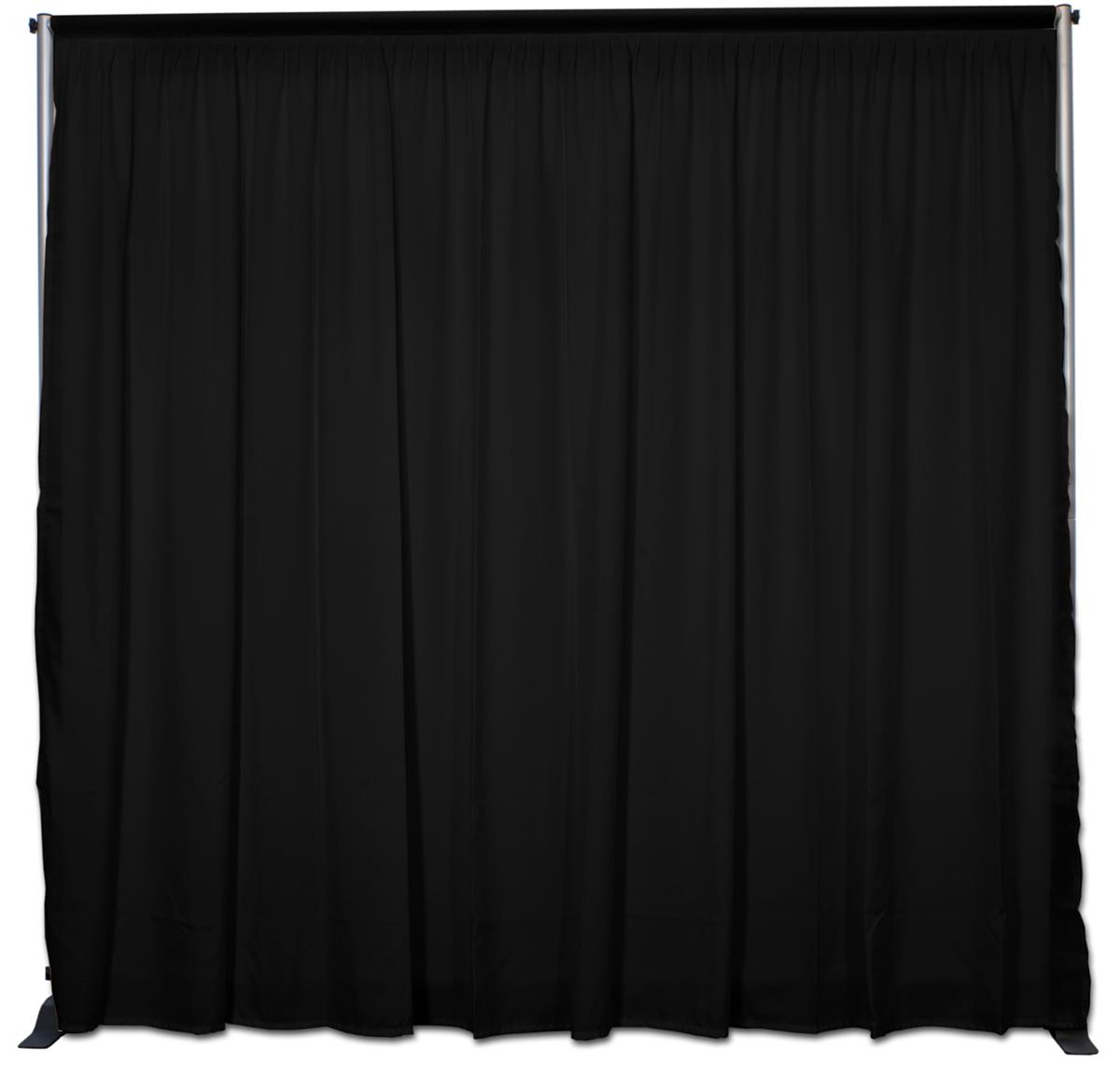 13'H x 13'W Black Velour Drape